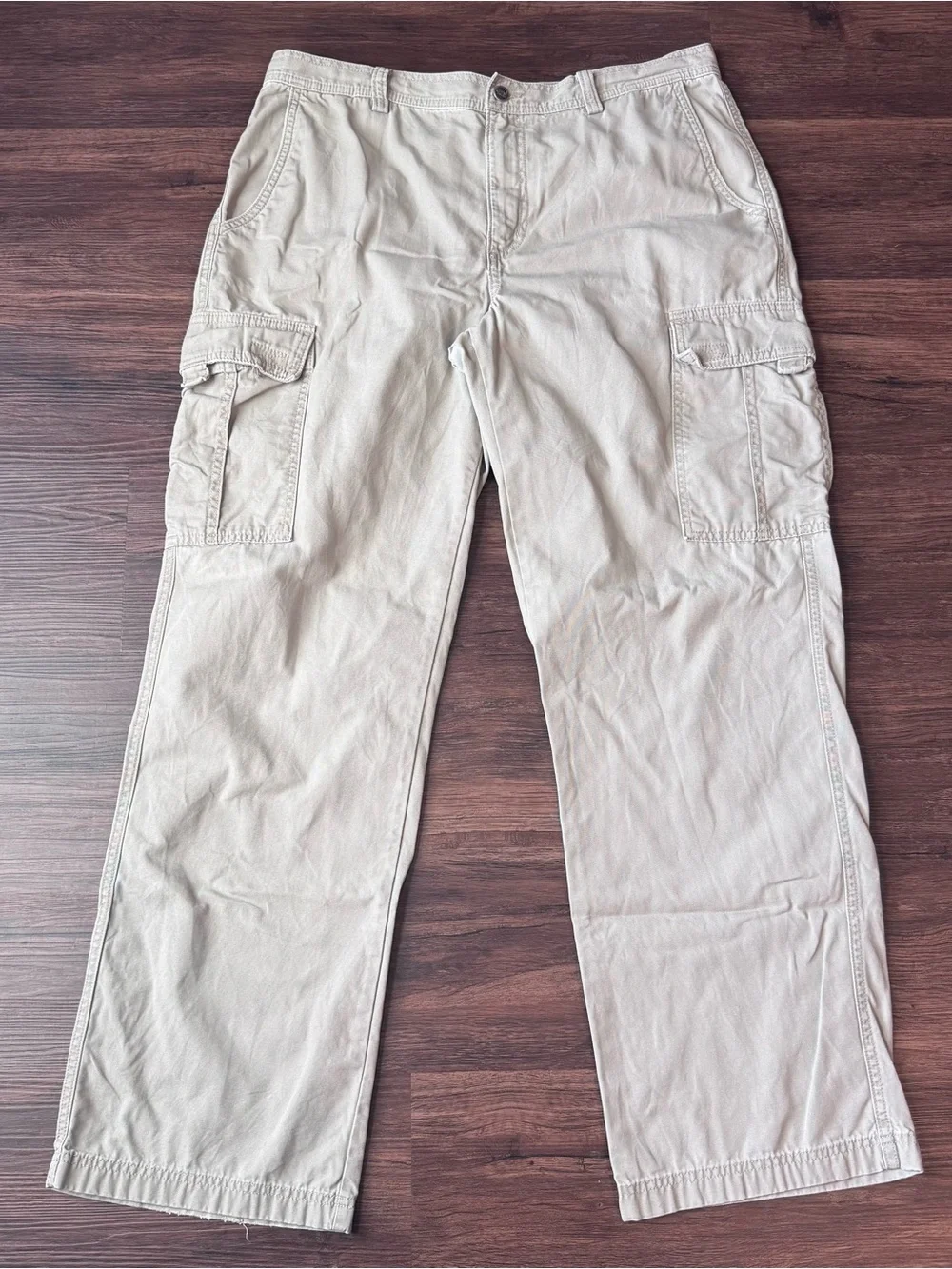 The North Face Pants 36 Vintage A5 Series AVOL Canvas Cargo Hiking Utility Tan